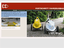 Tablet Screenshot of fortschritt-fahrzeugbau.de